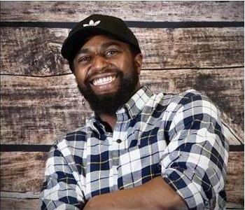 man is shown smiling
